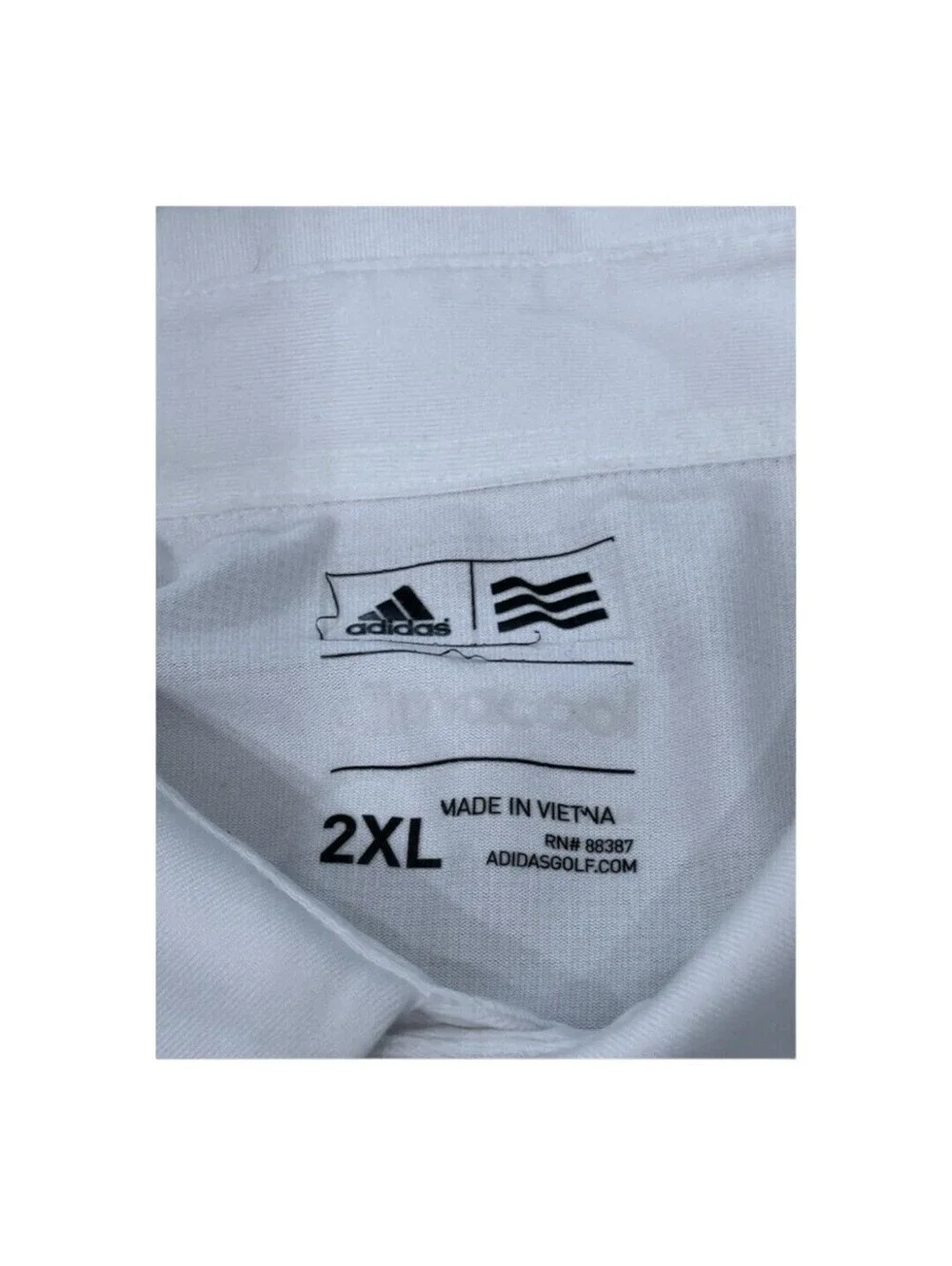 Adidas Golf Climacool Black and White Striped Casual Sport Polo Men’s Size 2XL